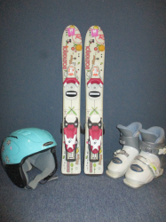 ROSSIGNOL PRINCESS 67cm + Lyžáky 16,5cm + Přilba XS