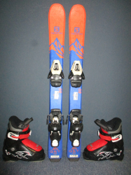 SALOMON QST MAX Jr 80cm + Lyžáky 16,5cm