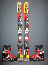 SALOMON EQUIPE 100cm + Lyžáky 20,5cm