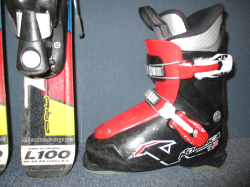 SALOMON EQUIPE 100cm + Lyžáky 20,5cm