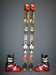 Juniorské lyže ROSSIGNOL SCAN 130cm + Lyžáky 25,5cm, SUPER STAV