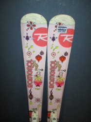 Juniorské lyže ROSSIGNOL FUN GIRL 130cm + Lyžáky 24,5cm, VÝBORNÝ STAV