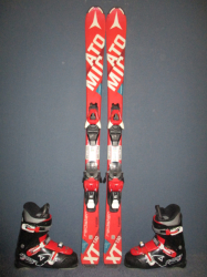 Juniorské lyže ATOMIC REDSTER XT 130cm + Lyžáky 25,5cm, SUPER STAV