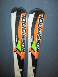 Juniorské lyže ROSSIGNOL RADICAL 130cm + Lyžáky 25,5cm, SUPER STAV