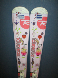 Juniorské lyže ROSSIGNOL FUN GIRL 130cm + Lyžáky 25,5cm, SUPER STAV