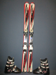 Juniorské lyže TECNO PRO XT TEAM 130cm + Lyžáky 25cm, SUPER STAV