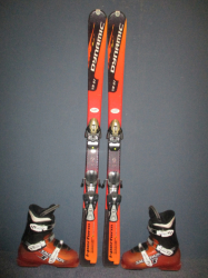 Juniorské lyže DYNAMIC VR 27 130cm + Lyžáky 25,5cm, SUPER STAV