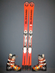 Juniorské lyže BLIZZARD FIREBIRD RC 150cm + Lyžáky 27,5cm, SUPER STAV