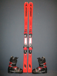 Juniorské lyže ATOMIC REDSTER J4 160cm + Lyžáky 28,5cm, VÝBORNÝ STAV