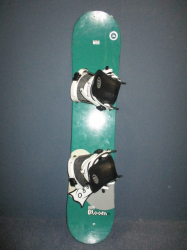 Snowboard BLOOM 111cm + vázání, VÝBORNÝ STAV