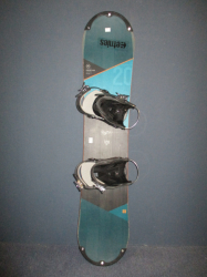 Snowboard NIDECKER RHYTM 120cm + vázání, VÝBORNÝ STAV