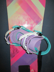 Snowboard FIREFLY FANCY 143cm + nové vázání, VÝBORNÝ STAV