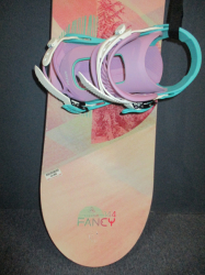 Snowboard FIREFLY FANCY 144cm + nové vázání, SUPER STAV