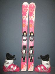 Dětské lyže ATOMIC BALANZE 100cm + Lyžáky 19,5cm, VÝBORNÝ STAV
