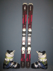 Juniorské lyže HEAD JOY GIRLS 127cm + Lyžáky 26,5cm, SUPER STAV