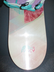 Snowboard FIREFLY FANCY 148cm + nové vázání, SUPER STAV