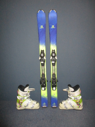 SALOMON QST MAX Jr 120cm + Lyžáky 24cm