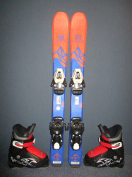 SALOMON QST MAX Jr 80cm + Lyžáky 17,5cm