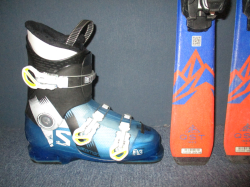 SALOMON QST MAX Jr 130cm + Lyžáky 25,5cm