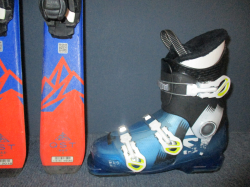 SALOMON QST MAX Jr 130cm + Lyžáky 25,5cm