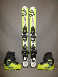 SALOMON X-MAX Jr 80cm + Lyžáky 16,5cm