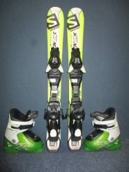 SALOMON X-MAX Jr 70cm + Lyžáky 15,5cm